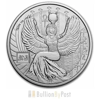 2023 1oz Isis Sierra Leone Egyptian Gods Silver Coin • £46.91