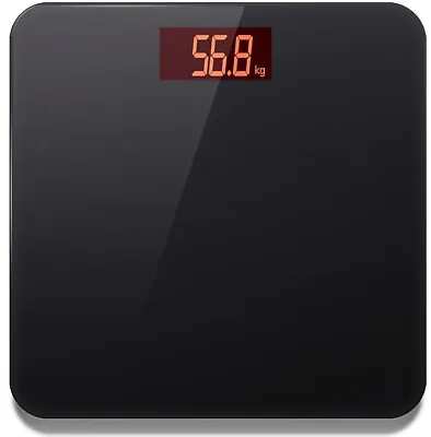 Digital Electronic Glass Bathroom Weight Body Scale Scales Backlit 180kg Gym • $24.99