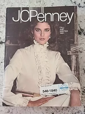 Vintage 1981 JC Penney Fall And Winter Store Catalog Carol Alt Cover • $58