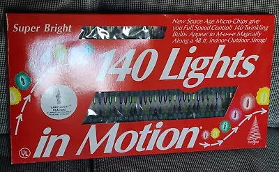 FOREMOST 140 Super Bright In-Motion Multicolor Christmas Lights Vintage NOS   • $31.05