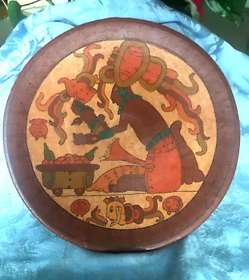 Vintage Mayan/Aztec Tribal Decorative Plate • $49.95