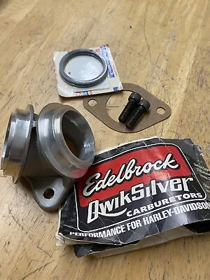 NOS Edelbrock Quicksilver Intake Manifold Sportster Shovelhead Chopper Flange  • $129.99