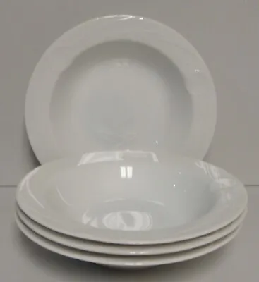 Mikasa CLASSIC FLAIR (WHITE) Rim Fruit Bowls SOLD IN  SETS OF FOUR More Here • $95.95