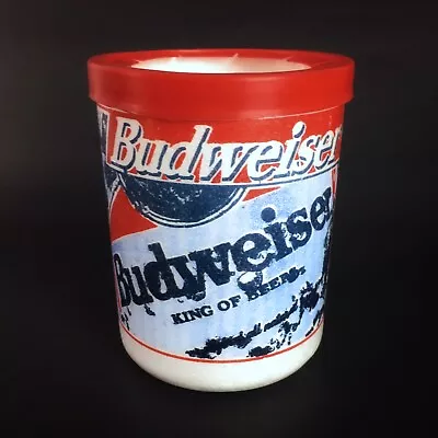 Budweiser Beer Can Styrofoam Koozie 1993 Holder Cooler Insulator Vintage ^Read.* • $12.99