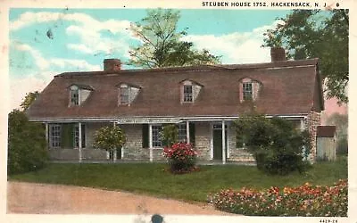Vintage Postcard 1931 Steuben House 1752 Hackensack New Jersey Ruben Publishing • $8.79
