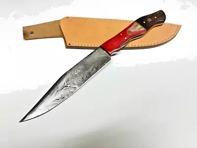 Handmade Custom Chef Knife Wood Handle Cutting Kitchen Chopping Damascus Steel • $12.50