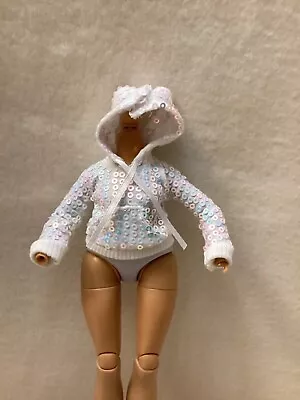 Rainbow High Skyler Bradshaw Winter Break Doll Fashion Sequin Hooded Sweatshirt • $6.84