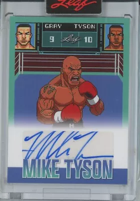 Mike Tyson 2023 Leaf Reimagined Punchout Style Auto Autograph #113/391 • $103.50