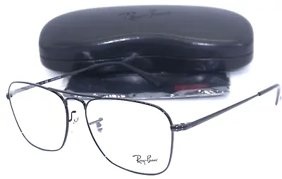 New Ray-ban Caravan Ii Rb 6536 2509 Pilot Black Authentic Frame Eyeglasses 55-15 • $170.34