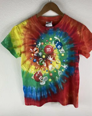 $18.50 • Buy 2009 Rare VTG M&M Candy Snack Print Promo Shirt S Tye Dye Youth Size
