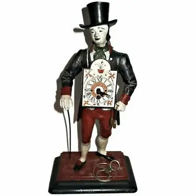 Vintage J.v.E Holland Metal Figure Top Hat Dutch Peddler Clock Seller 16  Tall • $314.99