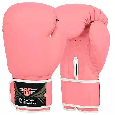 Pro Leather Boxing Gloves MMA Sparring Punch Bag Muay Thai Training Gloves • $17.33