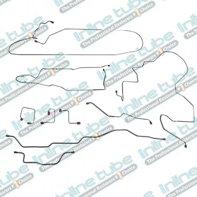 1995-01 Jeep Cherokee Xj Power Disc W/O Abs Complete Brake Line Kit 9Pc • $125.77