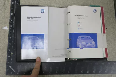 VW GTI Owner's Manual 2007 Book Set 07 Free Ship OM716 • $31.49