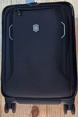 Victorinox Werks Traveler 6.0 Softside Spinner Luggage Black Expandable 607259 • $399