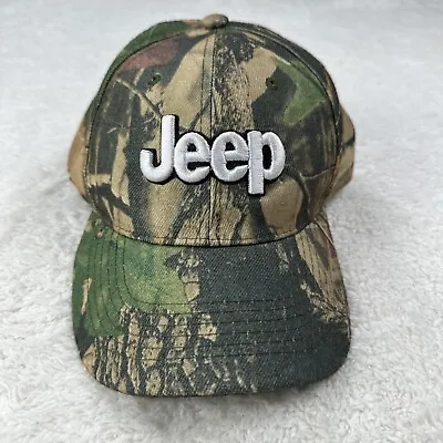 Jeep Camo Hat Mens One Size Fits All Strapback Baseball Cap Hunting • $15
