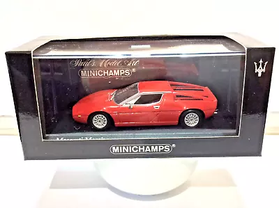 Maserati Merak 1974 In Rare Rosso Red - 1/43 Minichamps • $55.57