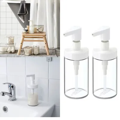 2 X IKEA TACKAN Soap Dispenser Wide Opening For Easy Refilling Hand Sanitiser • £5.99