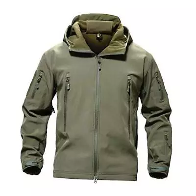  Men's Special Ops Military Tactical Soft Shell Jacket Coat Large Green • $79.26