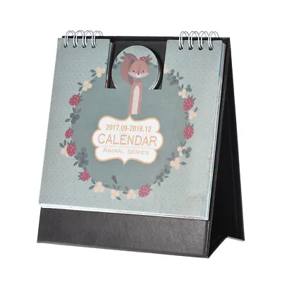$11.32 • Buy 2017-2018 Cute Cartoon Animal Desk Desktop Calendar Schedule Table Plan U2H3