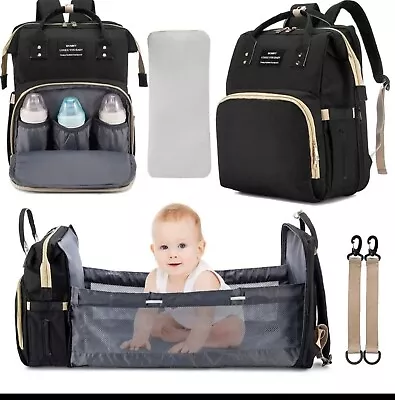 Fashion Large Capacity Bag Changing Pad Backpack USB Interface Babies Bags  • $29