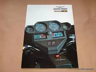 NOS Vintage Moto Guzzi SP 1000 Brochure 6-Page Flawless • $10