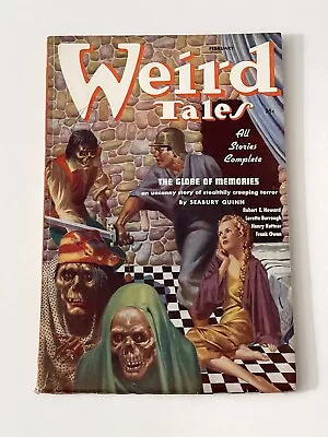 Weird Tales (Feb 1937) - First Finlay Cover - Incl Robert E Howard Story - Nice! • $500