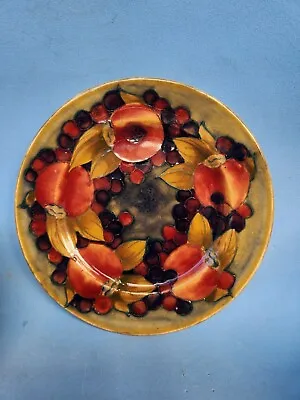 William Moorcroft  Pomegranate Pattern Plate 6 1/2 Inches For Cake • $200