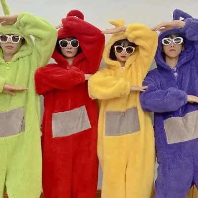 Anime Teletubbies Costume Adult Christmas Pajamas Pyjamas Sleepwear Jumpsuits AU • $35.99