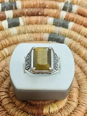 Turkish Handmade 925 Sterling Silver Vintage Style Tiger Eye Man’s Ring Sz 12. • $35