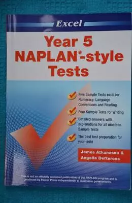 Excel NAPLAN Style NUMERACY/LITERACY TESTS Revision & Exam Booklet - YEAR 5. • $14.99