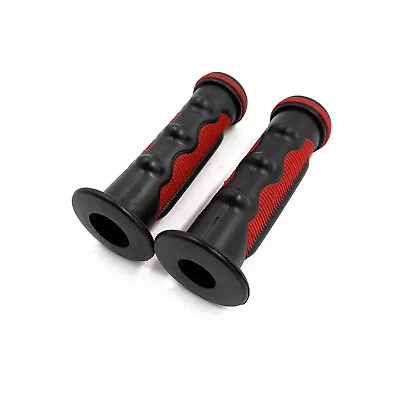 Hand Grips Red 7/8  For Harley ATV Dirt Bike KTM Honda Rubber Handle Bar End • $7