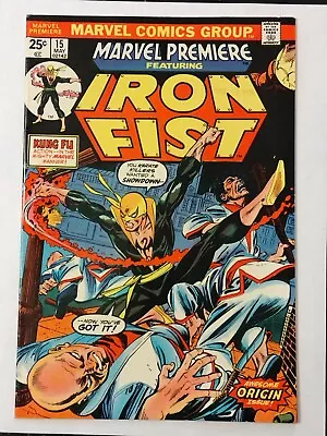 Marvel Premiere #15  VF+ 8.5  Origin & 1st App. Iron Fist. MVS#94  HOT 🔥 KEY🗝️ • $300