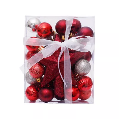 Christmas Tree Baubles Balls Decor Ornament Xmas Party Decorations Gift Pack • $14.95