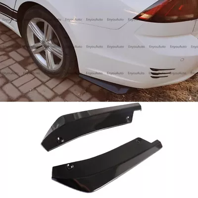 For Volkswagen CC Rear Bumper Lip Spoiler Splitter Diffuser Glossy Black • $10