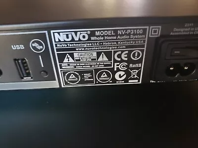 Nuvo Nv-p3100 Whole Home Audio System • $750