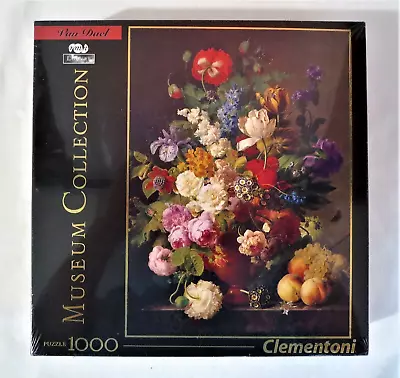 Clementoni Museum Collection Louvre Van Dael (Flowers) 1000 Piece Puzzle #94928 • $15.95