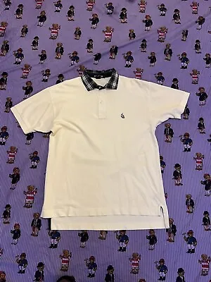 Men’s Vintage Nautica Polo Shirt Off-White Size Medium • $15