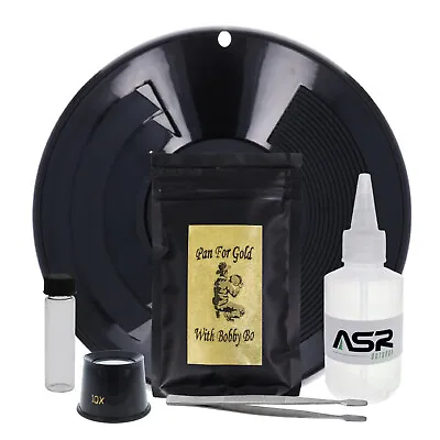 ASR Outdoor Gold Panning Kit With Paydirt Beginner Prospecting Equipment 6pc • $24.95