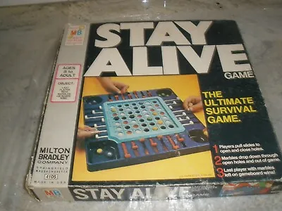 $22.49 • Buy Vintage Milton Bradley Stay Alive Board Game Complete 1971