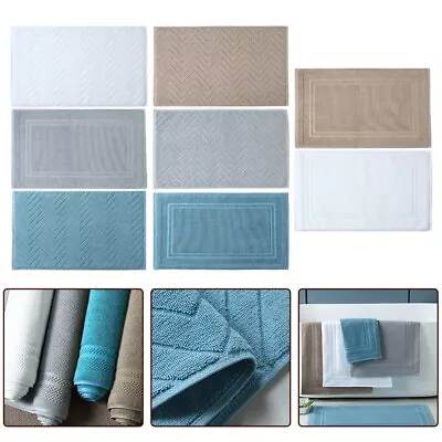 75×45cm Cotton Luxury Bath Mat - Soft Absorbent For Hotel SPA Shower • $25.72