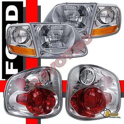 01-03 Ford F150 SVT Supercrew Harley Davidson Headlights Corner + Tail Lights • $142