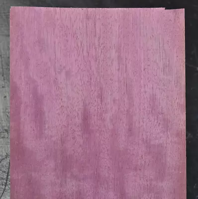 Purpleheart Raw Wood Veneer Sheet 7 X 21 Inches 1/42nd Thick       MAR4667-51 • $9.99