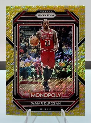 2022-23 Panini Prizm Monopoly Gold Shimmer Prizm #’d/500 DeMar DeRozan #13 Bulls • $2.99