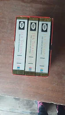 X3 JRR Tolkien The Lord Of The Rings Trilogy Books Box Set Harper Collins 1993 • £25