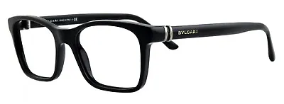 BVLGARI BV3020 501 52mm Black Eyeglasses Frames Only Italy • $119.90