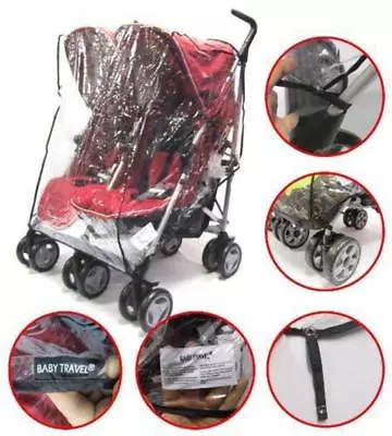 £19.95 • Buy Rain Cover For Maclaren Rally Twin Triumph Double Stroller