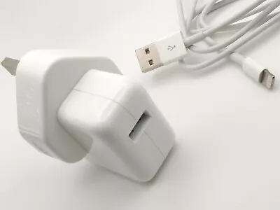 £5.45 • Buy Genuine Apple 12W USB Charger Or Lightning Cable For IPad Air Air 2  Air 3 2019