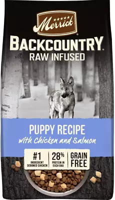 Merrick Backcountry Raw Infused Grain-Free Puppy Recipe Freeze-Dried Dog Food20 • $50.98