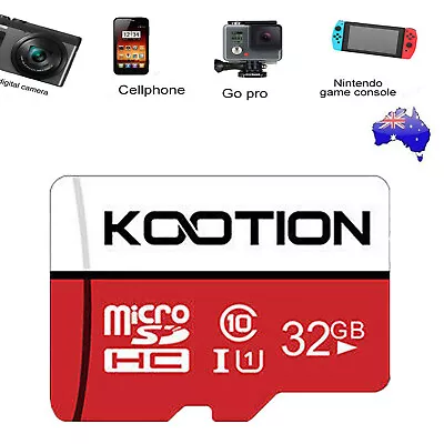 32GB Ultra Micro SD Card TF Memory Card High Speed Class 10 80MB/s UHS-I Kootion • $7.97